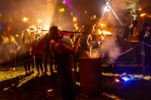 Image displaying fire garden at Illuminate event 2024 