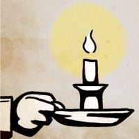 one small candle