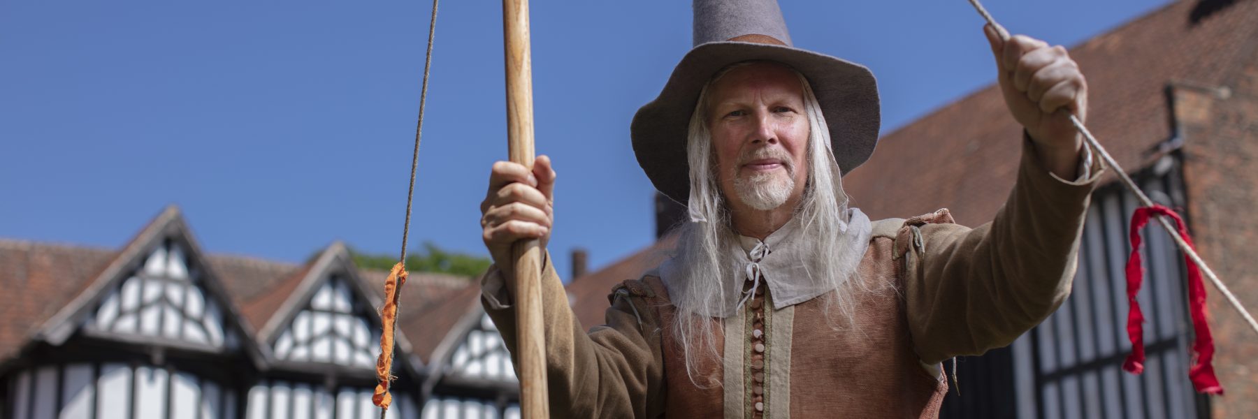 Re enactor at Gainsborough Old Hall