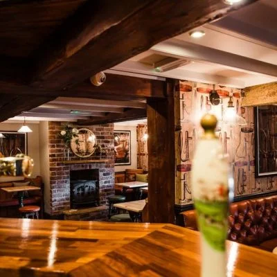 A view of the pub from the bar.