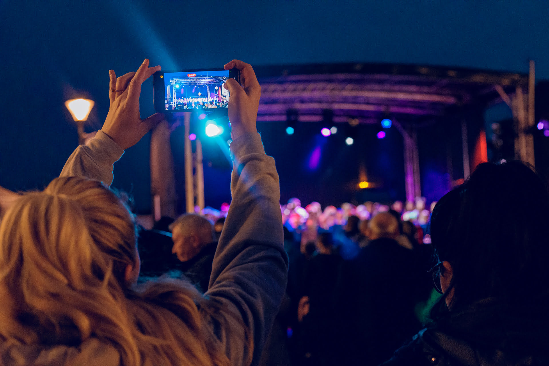 Christmas Lights Festival - taking a picture