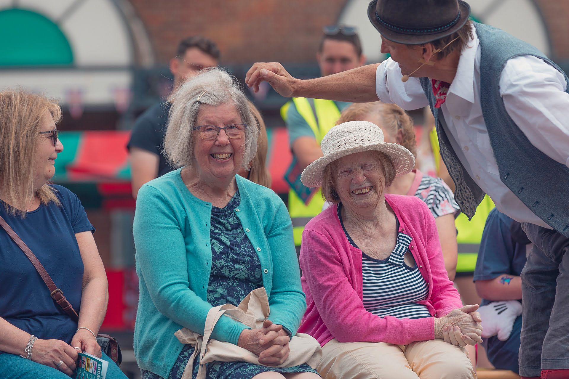 Crowds watching the performances at the Revive Festival.