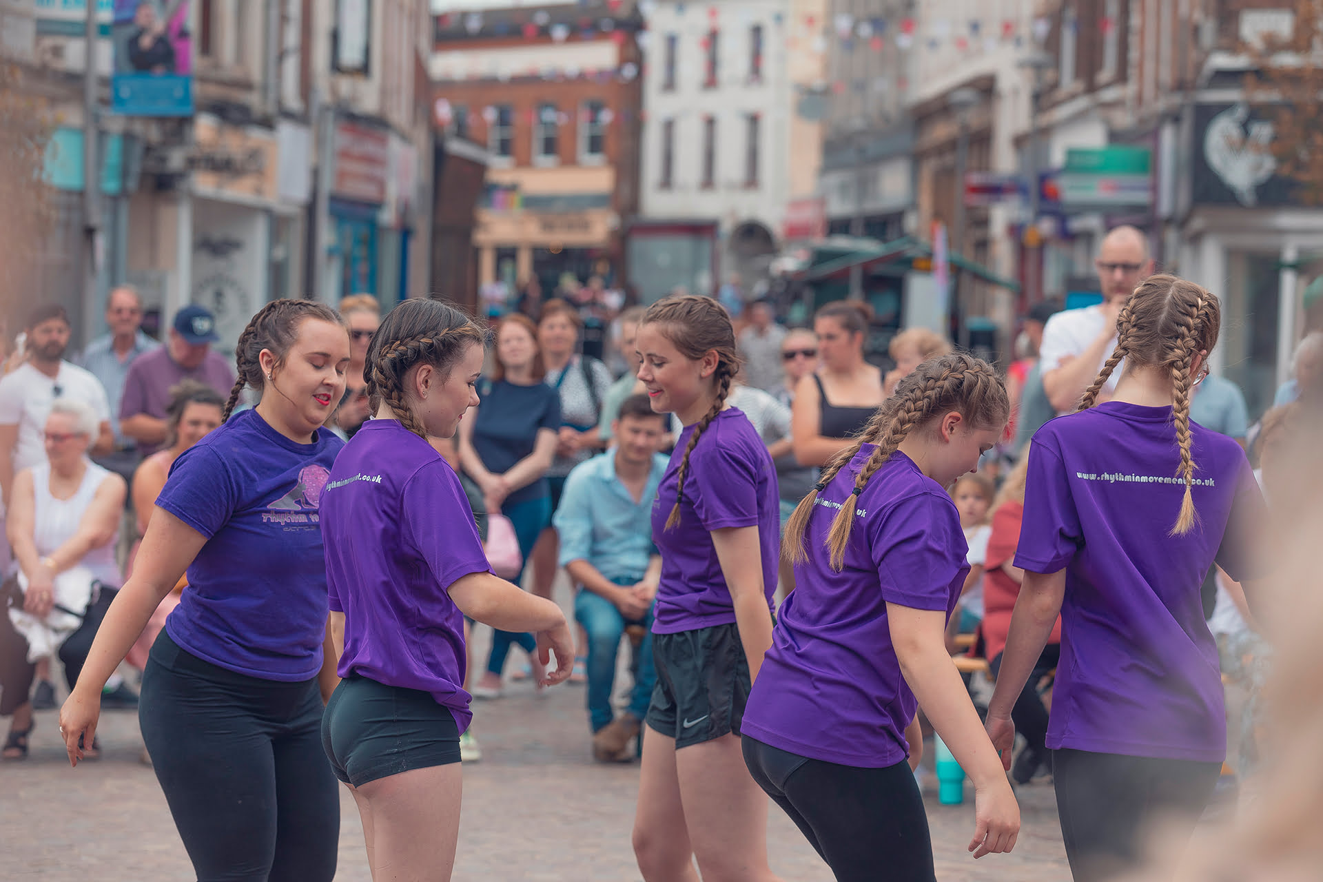 Local dance group performing at the Revive Festival
