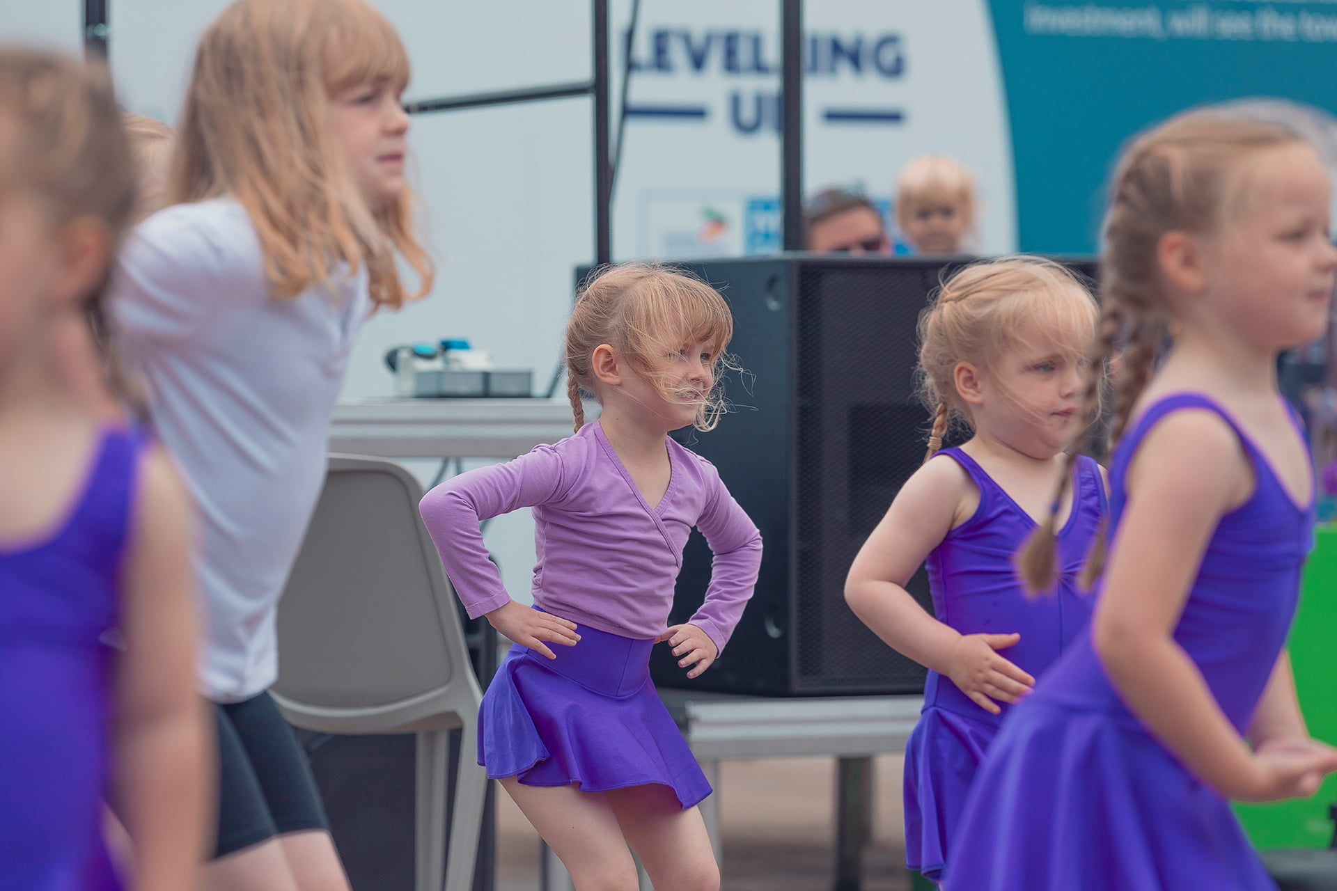 Local dance group performing at the Revive Festival