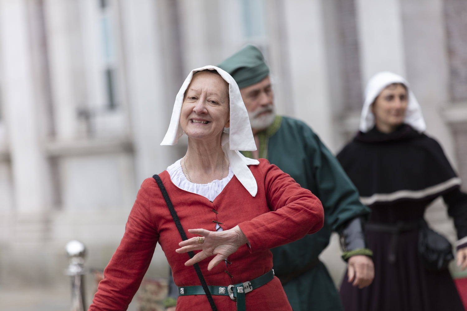 Woman in period costume at the Merry Old Market