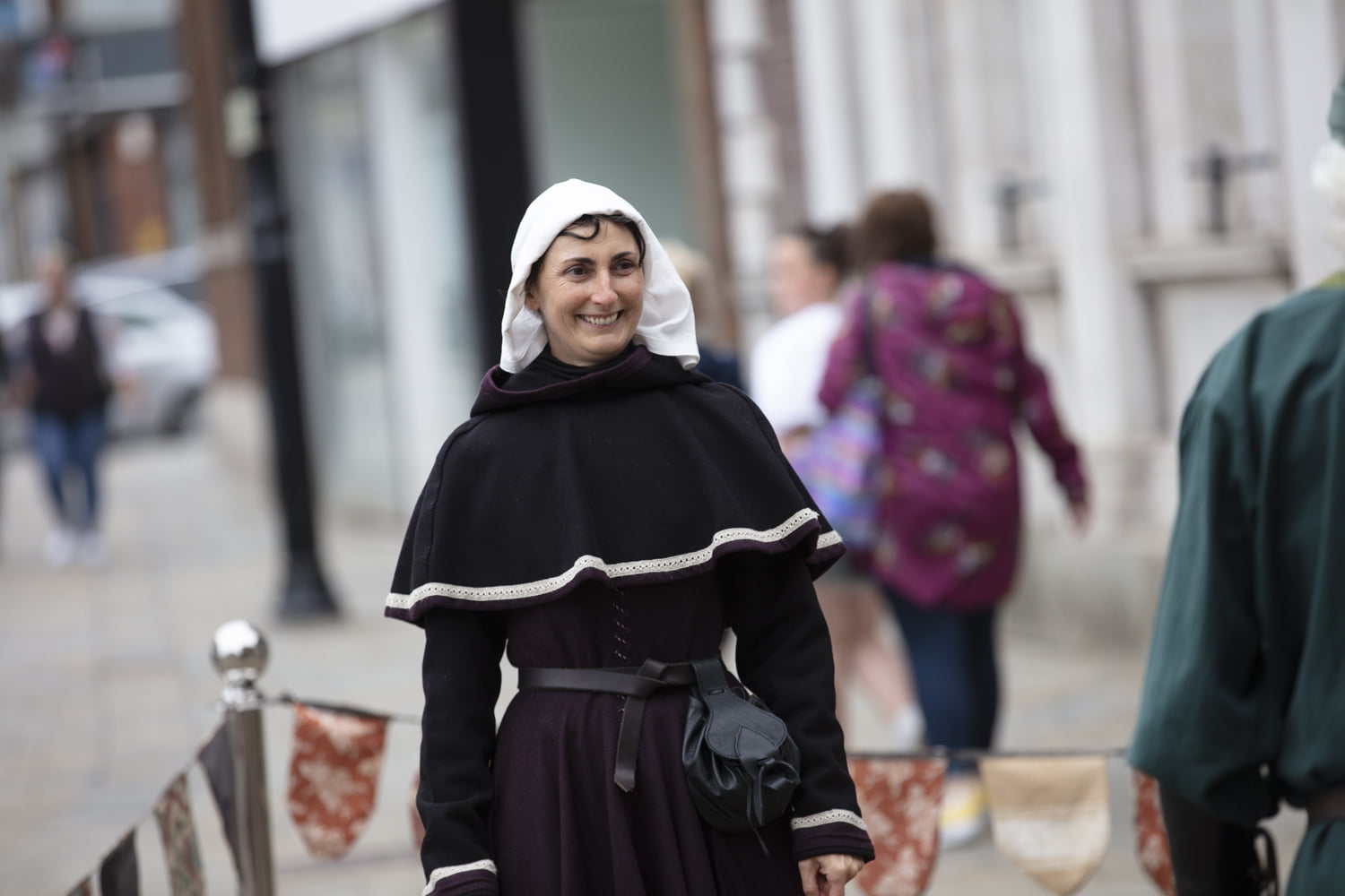 Woman in period costume at the Merry Old Market