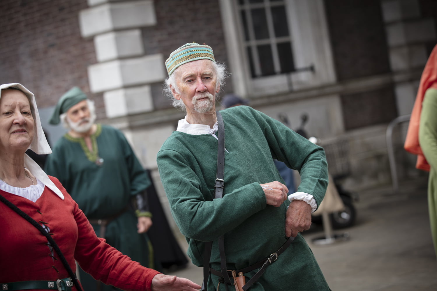 Man in period costume at the Merry Old Market
