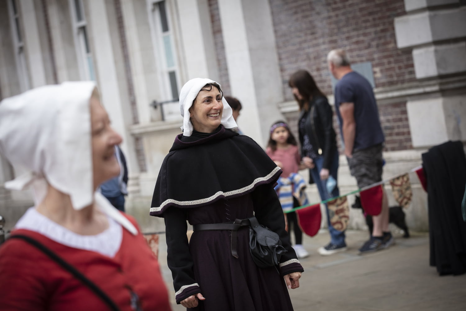Woman in period costume at the Merry Old Market