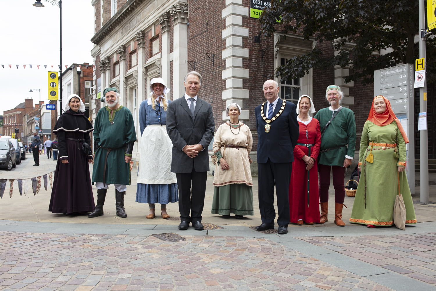 Group of people in period costume