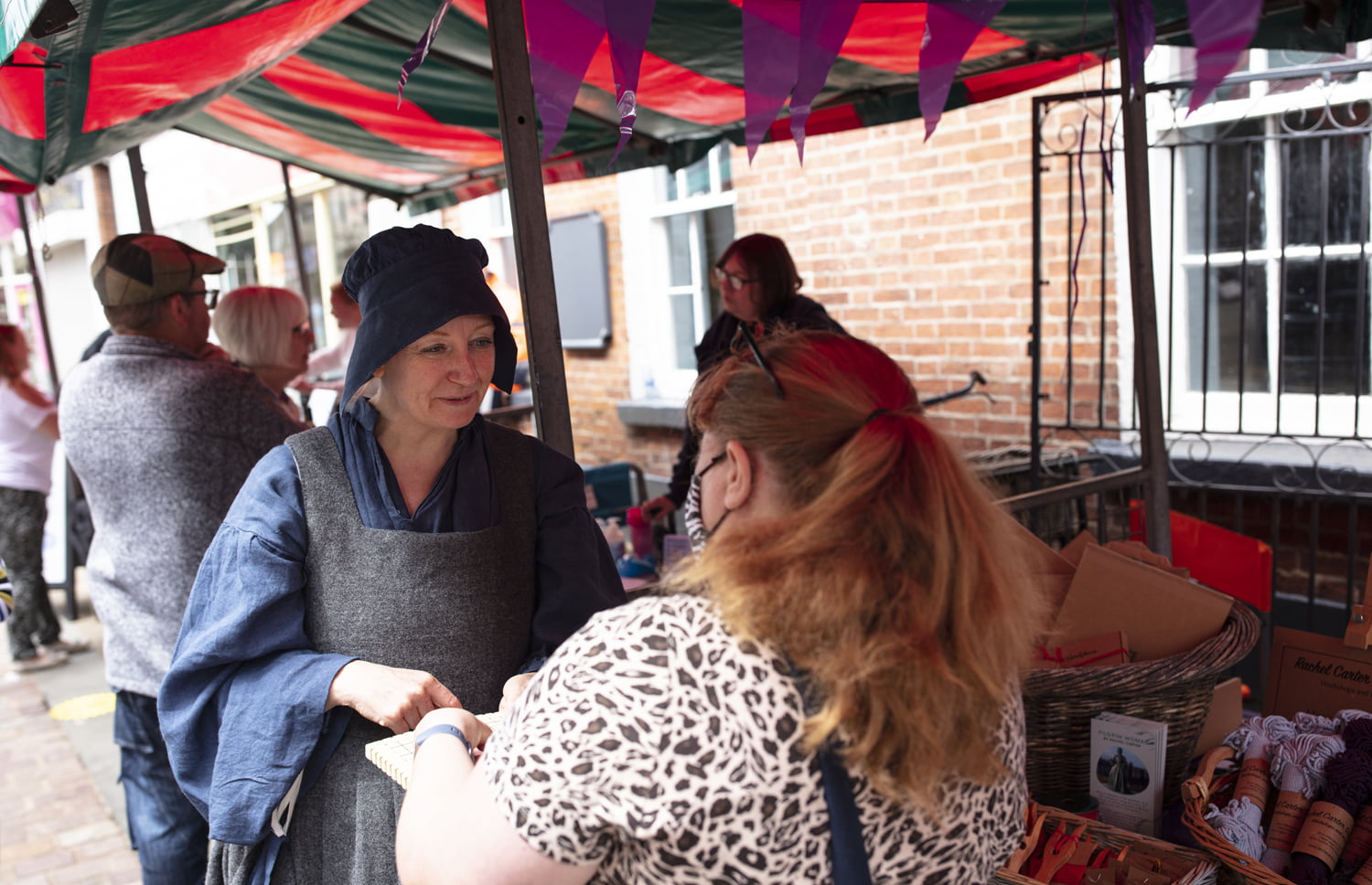 Market stalls at the Merry Old Market