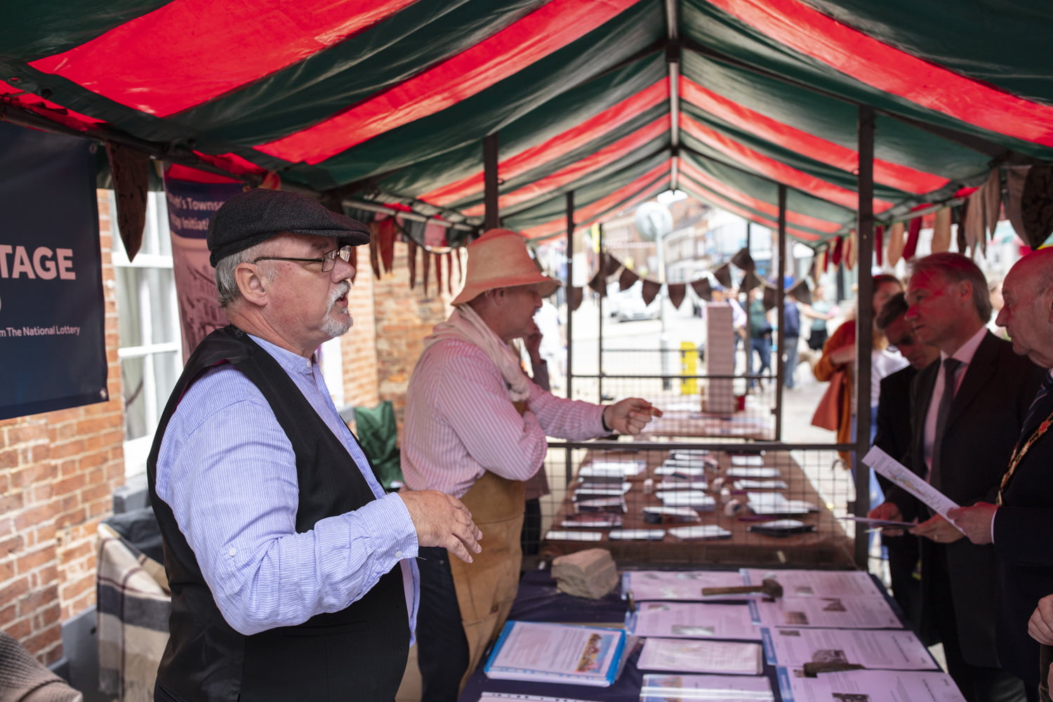 Market stalls at the Merry Old Market