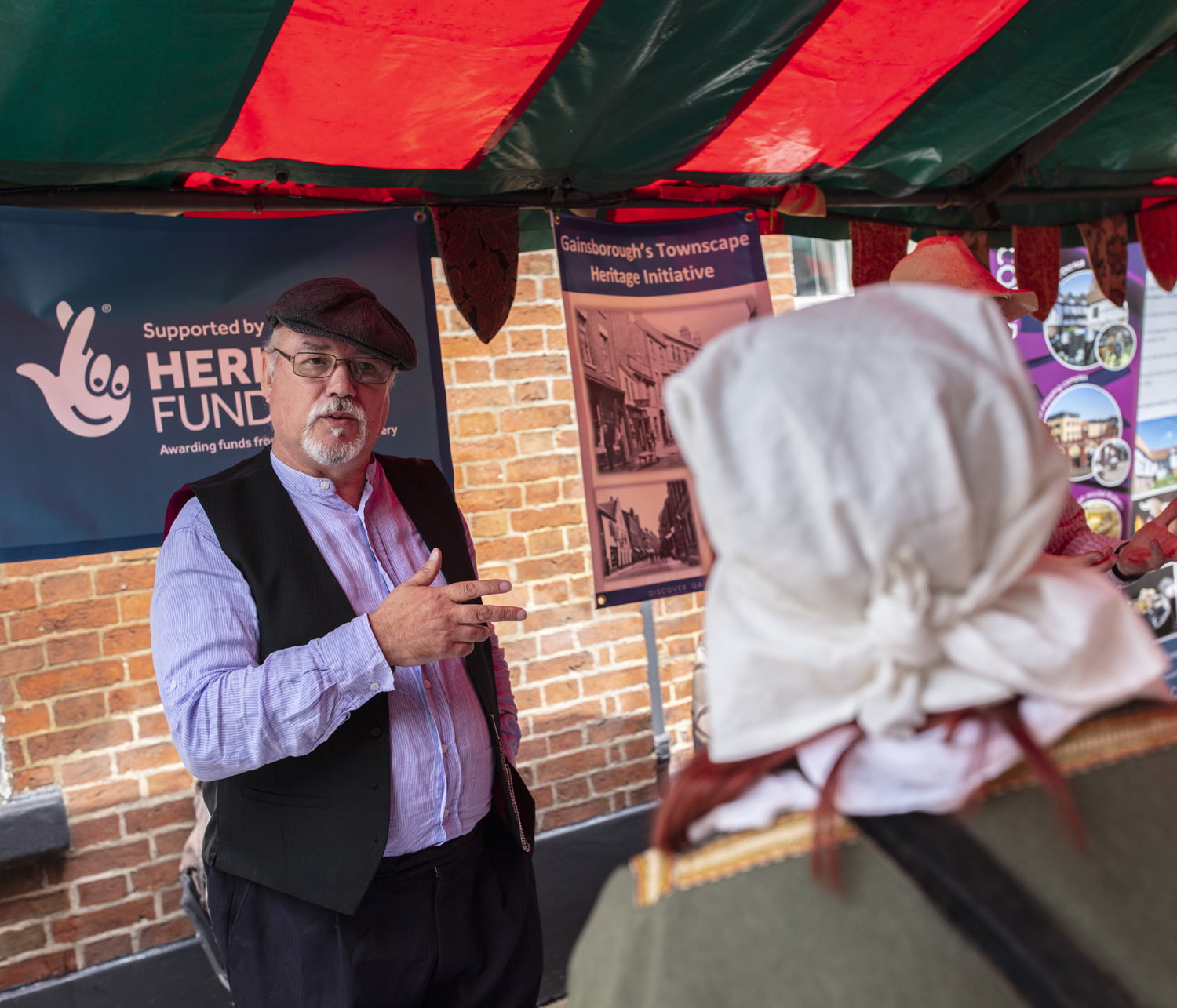 Market stalls at the Merry Old Market
