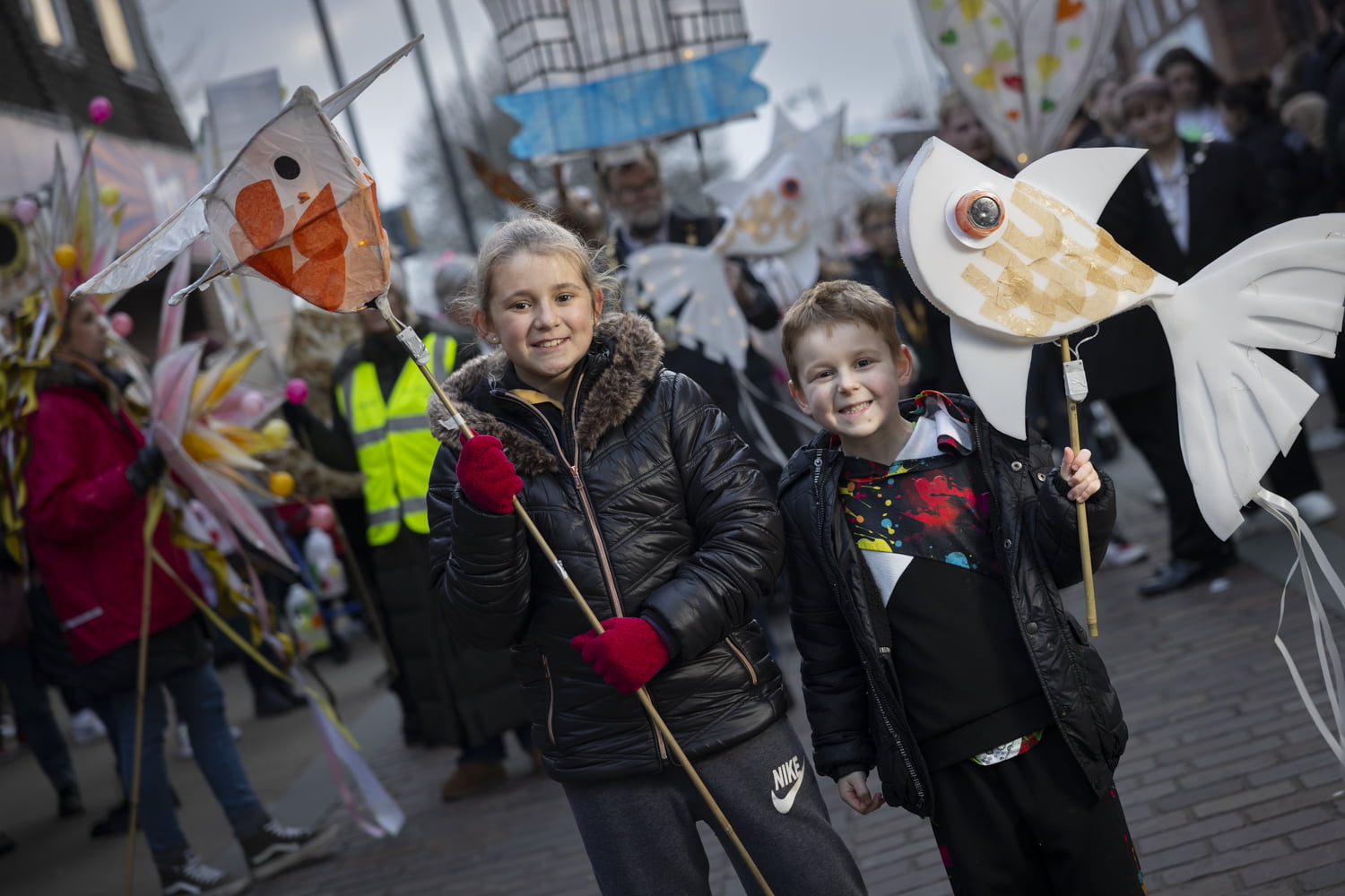 Children taking part in Illuminate 2024 parade.