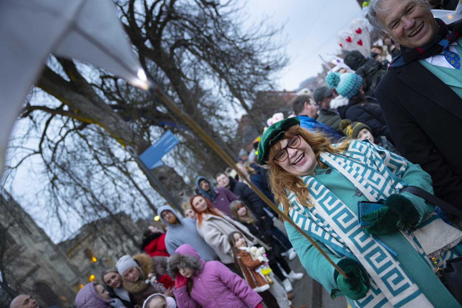Visitors taking part in the Illuminate 2024 parade.