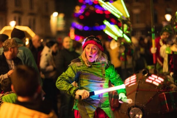 Santa's Airforce at the Christmas Lights Festival