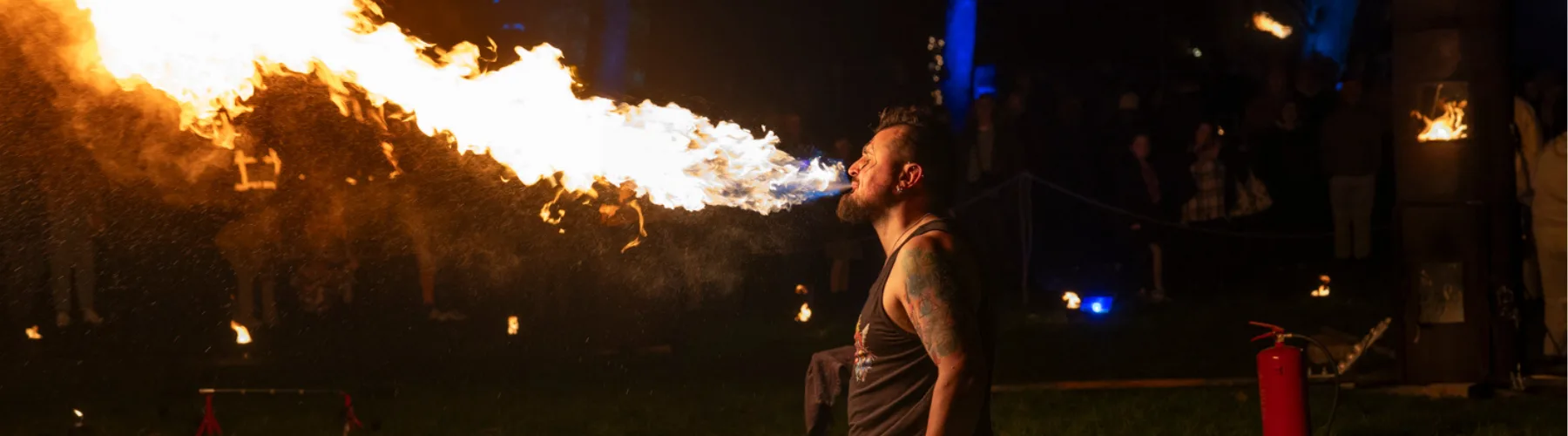 Image displaying fire eater from Illuminate 2024
