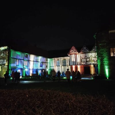 Old Hall projections at Illuminate