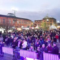 Christmas Lights Switch on at Marshall's Yard